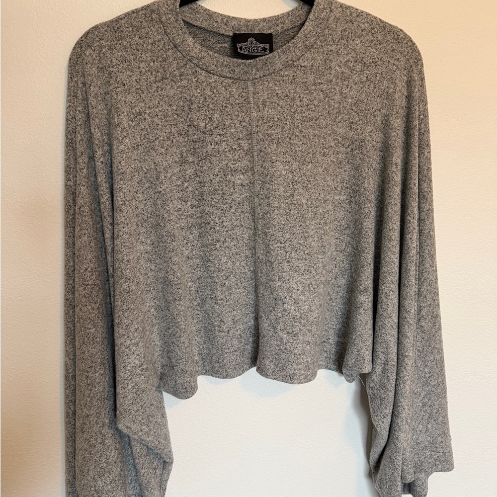Grey Cropped Sweater